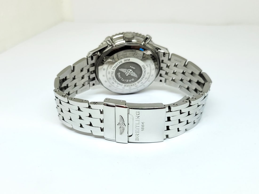 Men's S/Steel BREITLING NAVYTIMER Chronograph Watch Ref A13324* EXLNT BOX-PAPERS - 4