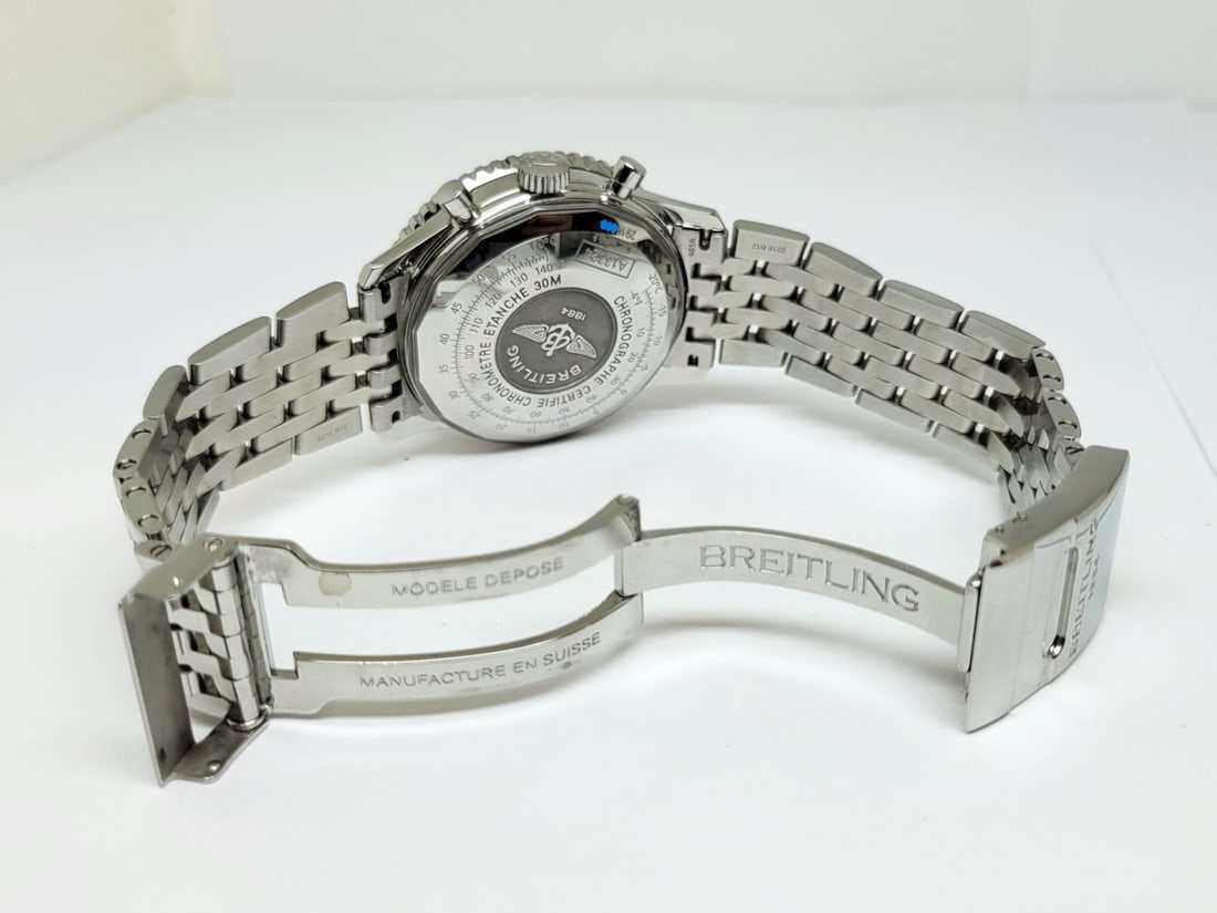 Men's S/Steel BREITLING NAVYTIMER Chronograph Watch Ref A13324* EXLNT BOX-PAPERS - 7