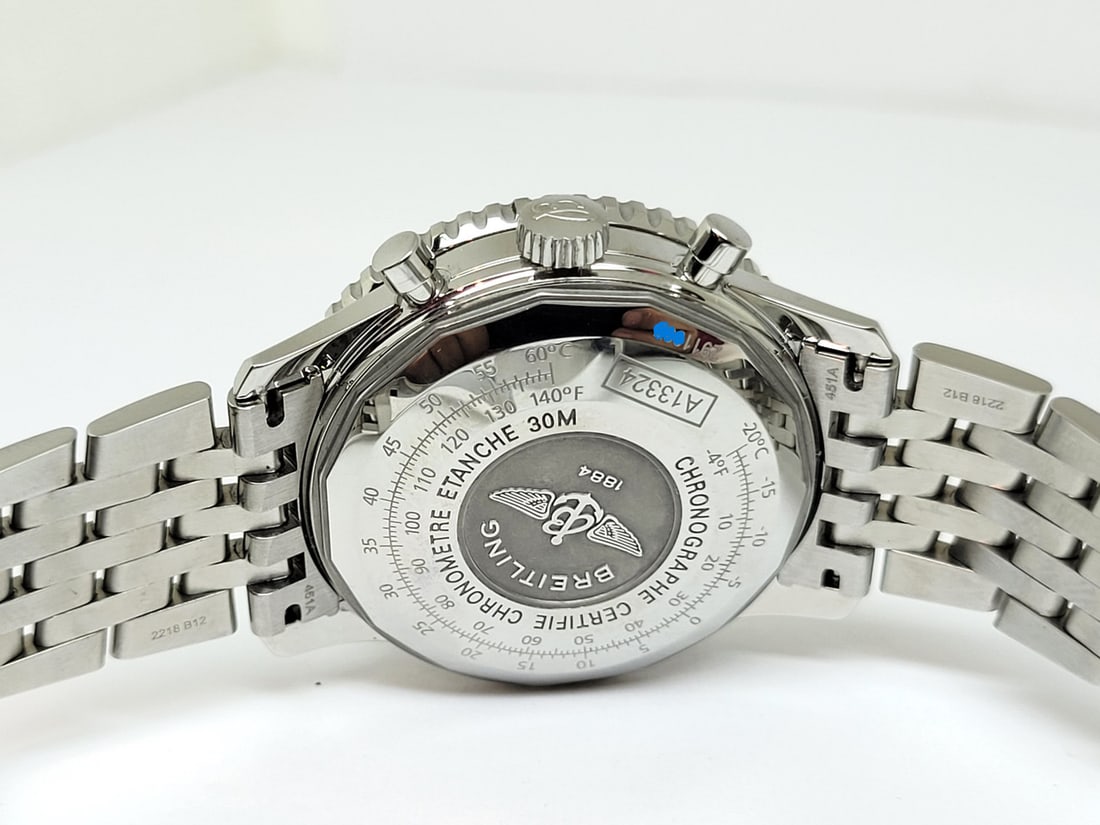 Men's S/Steel BREITLING NAVYTIMER Chronograph Watch Ref A13324* EXLNT BOX-PAPERS - 8
