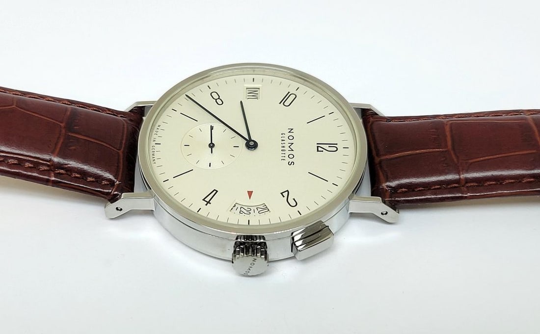 Men's NOMOS Tangomat GMT Glashutte 40 mm Ref 635 EXLNT - 3