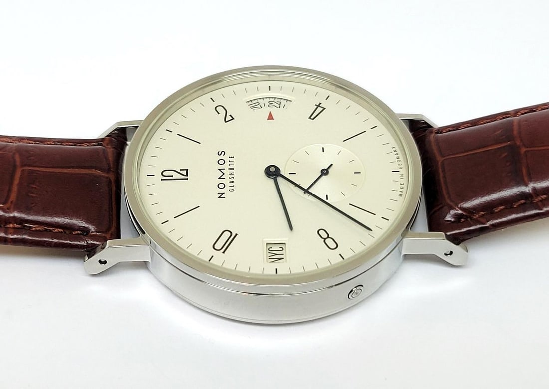 Men's NOMOS Tangomat GMT Glashutte 40 mm Ref 635 EXLNT - 4