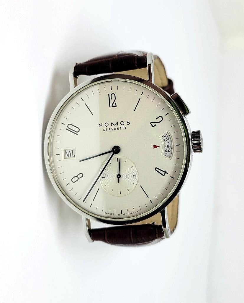 Men's NOMOS Tangomat GMT Glashutte 40 mm Ref 635 EXLNT - 5
