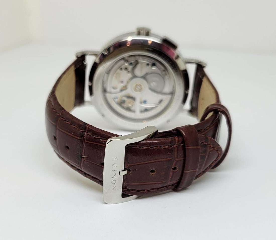 Men's NOMOS Tangomat GMT Glashutte 40 mm Ref 635 EXLNT - 6
