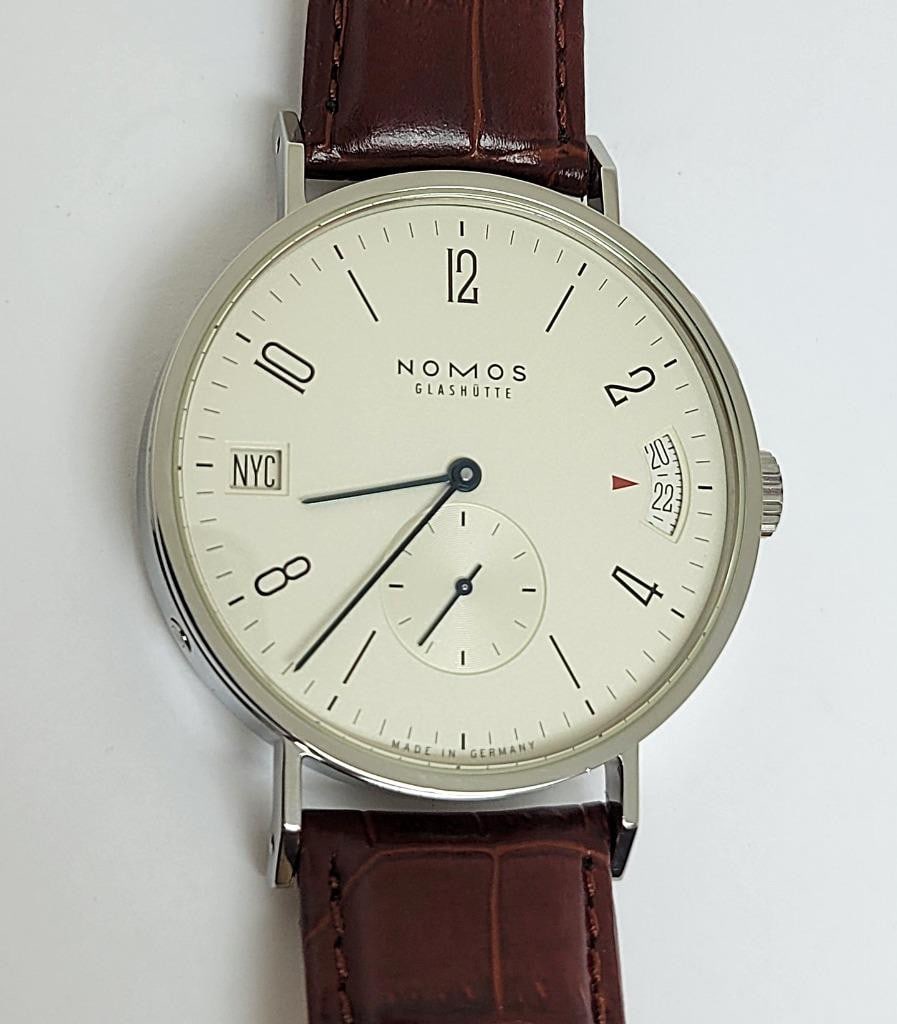 Men's NOMOS Tangomat GMT Glashutte 40 mm Ref 635 EXLNT - 7