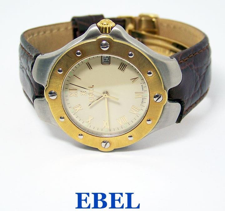 Mens S/Steel & 18k EBEL SPORTWAVE Quartz Watch Ref. E6187613* EXLNT* SERVICED: Authentic Mens S/Steel & 18k EBEL SPORTWAVE Quartz Watch Ref. E6187613 in Excellent Condition This Mens Ebel watch is Swiss made Great present for yourself or someone you love! * Stainless steel case 