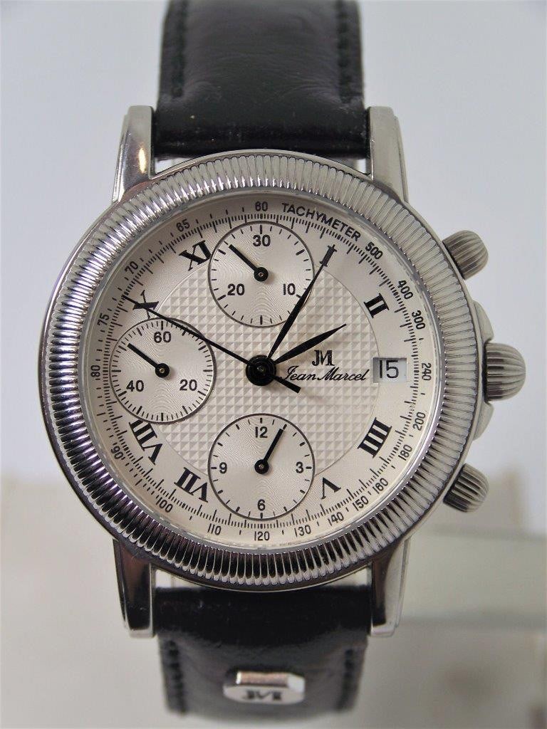 Mens S/Steel JEAN MARCEL Chronograph Automatic watch 160.134 in MINT Condition (1 of 10)