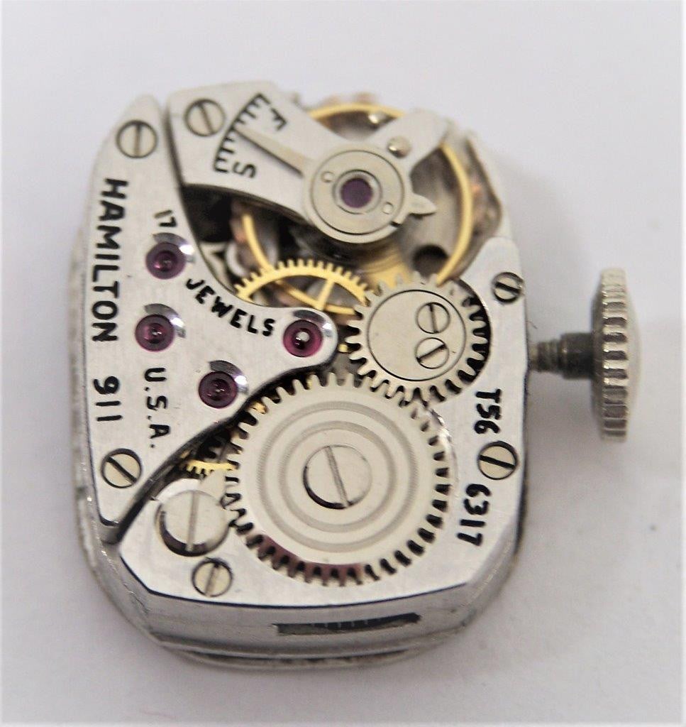 Vintage HAMILTON 1950's Platinum Ladies Watch with 6 cts Diamonds VS1 E/F Color - 12
