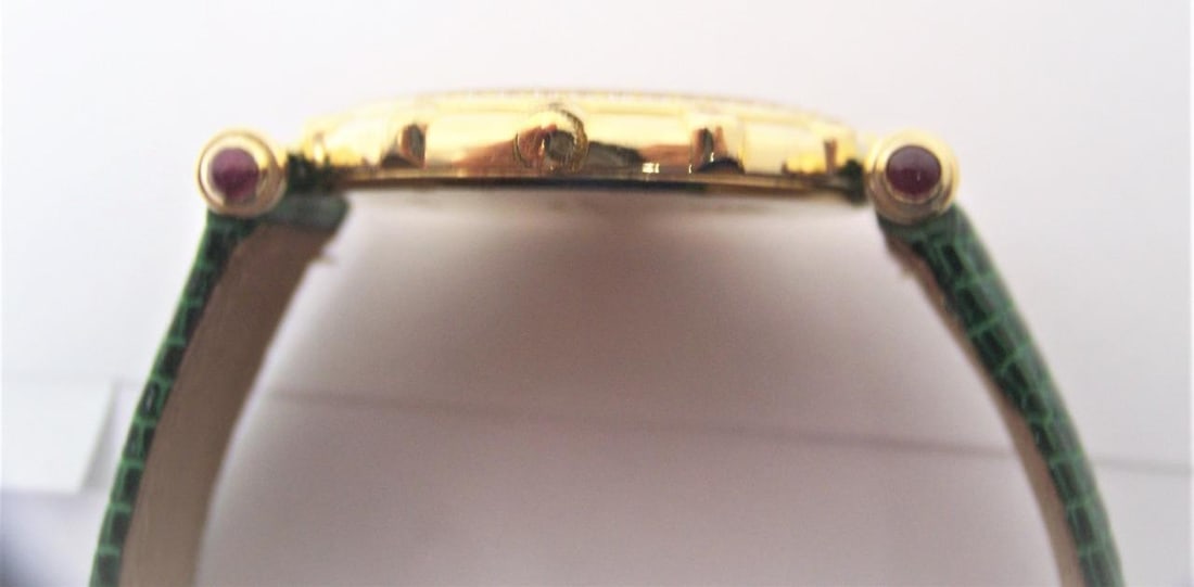 Solid 18k Unisex THE ROYAL DIAMOND Watch with 0.75 Ct Diamonds & Rubies BA 203 - 11