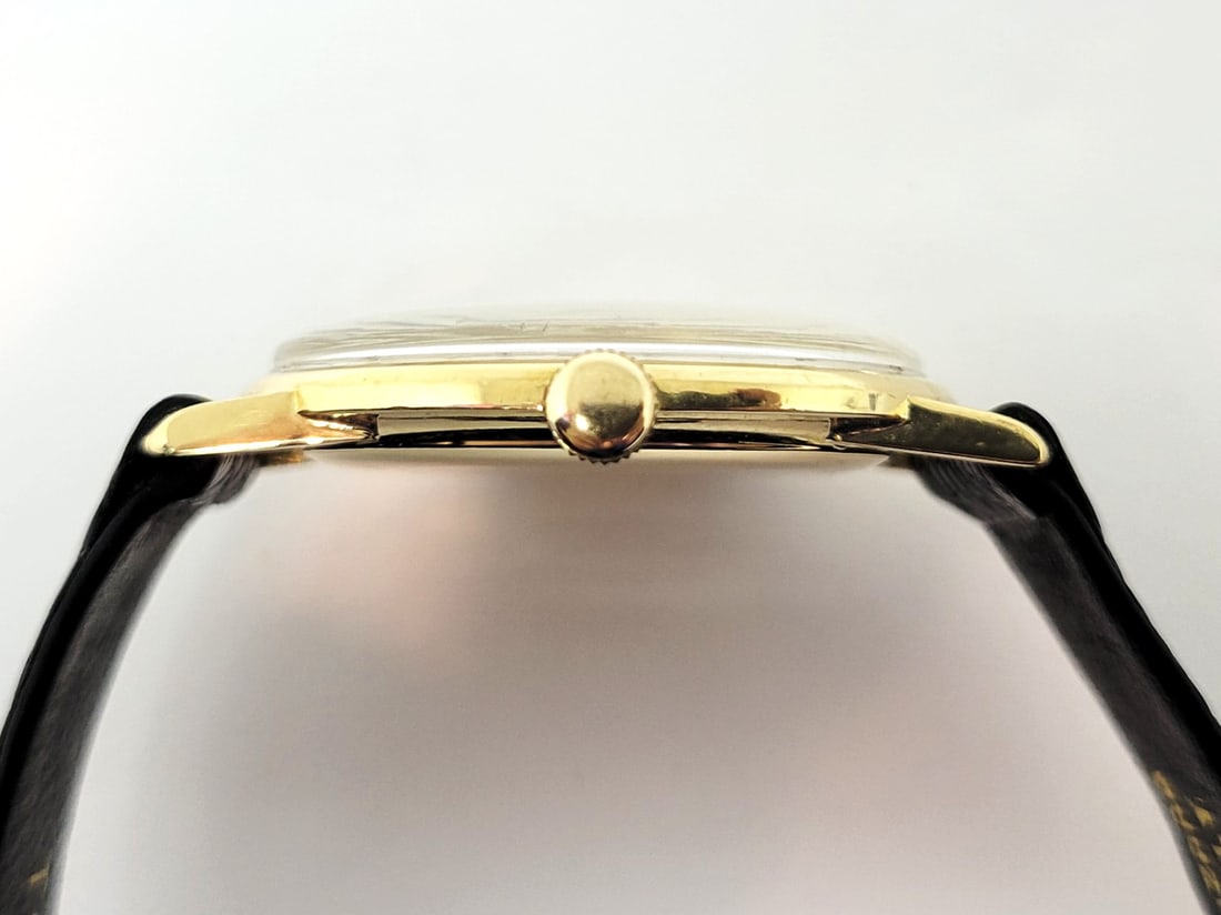 Vintage 18k JULES JURGENSEN Winding Watch 57827 c.1960s EXLNT - 6
