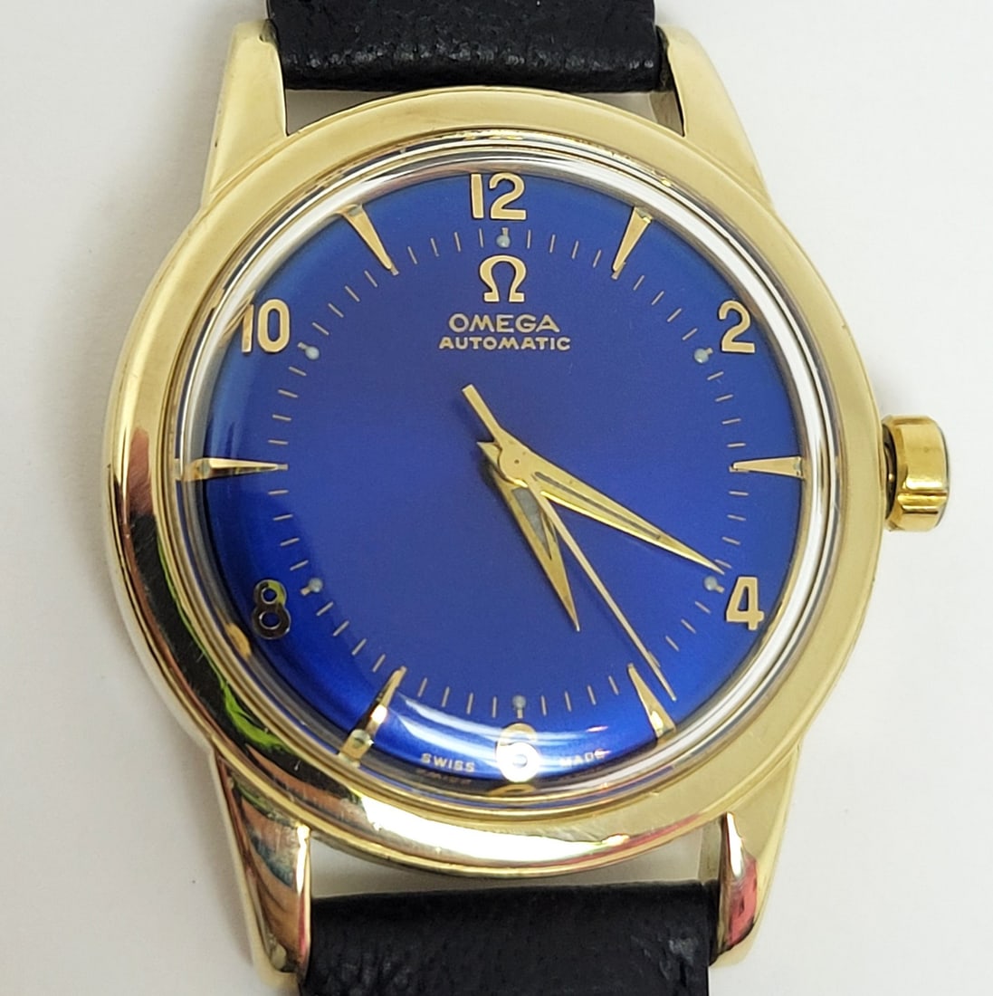 Vintage Solid 14k Gold OMEGA GX6546 Automatic Watch Cal 500 c.1958* EXLNT - 8