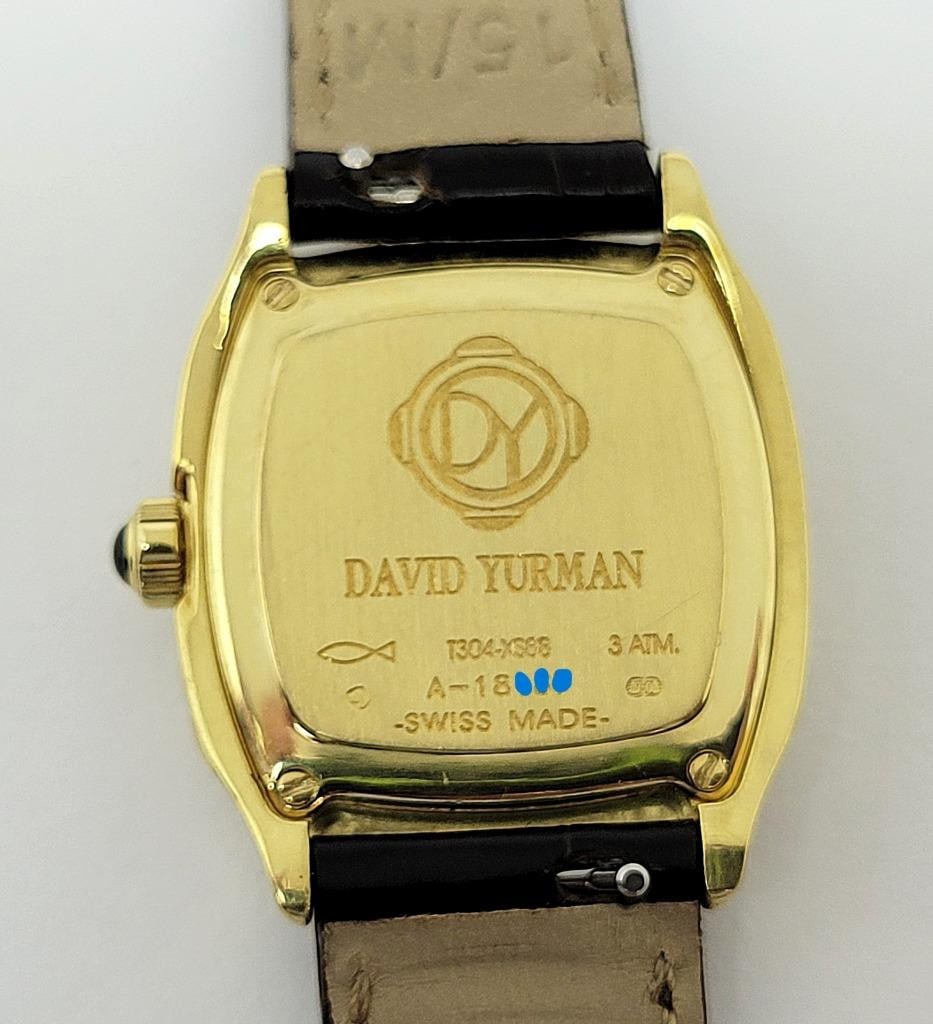 Ladies Solid 18k DAVID YURMAN Watch Ref T304-XS88 with Diamonds & MOP Dial EXLNT - 9
