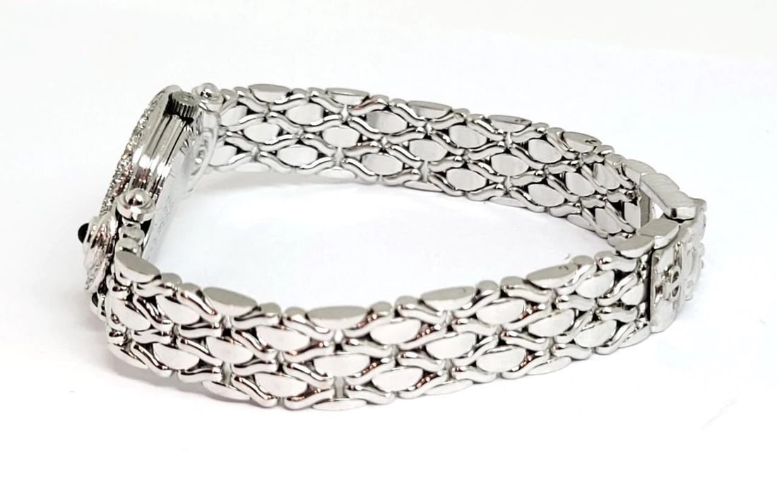 Vintage 18k White Gold BAUME & MERCIER Ladies Watch 16780 with Diamonds* EXLNT - 7