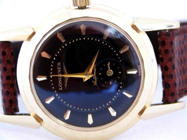 Solid 14k LONGINES Automatic Watch 2164-2 1960s Cal.19A* EXLNT SERVICED* RARE - 3