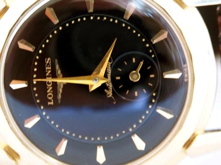 Solid 14k LONGINES Automatic Watch 2164-2 1960s Cal.19A* EXLNT SERVICED* RARE - 4