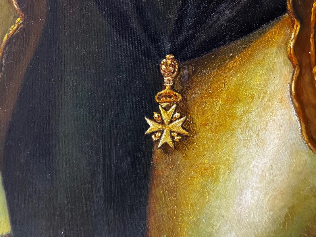 Portrait Jean Philippe Le Chevalier d'Orleans Wearing Order of Malta Armour - 16