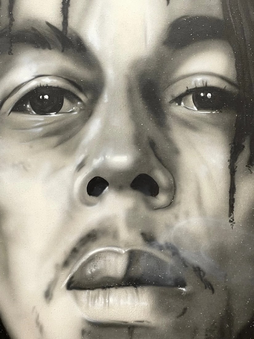 Paul Karslake FRSA (1958-2020) "Bob Marley" - Large Signed Mixed Media Portrait - 6