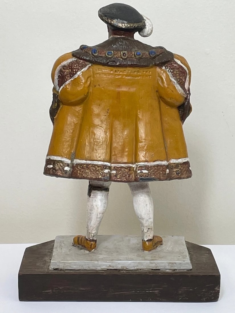 Historic Hand Painted Lead Figure of Tudor English King Henry VIII Sculpture - 11