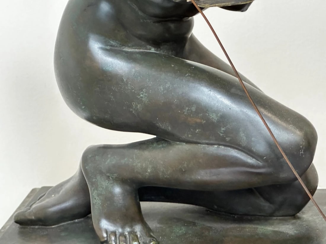 Art Deco Bronze Classical Myth Sculpture Diana the Huntress - 17