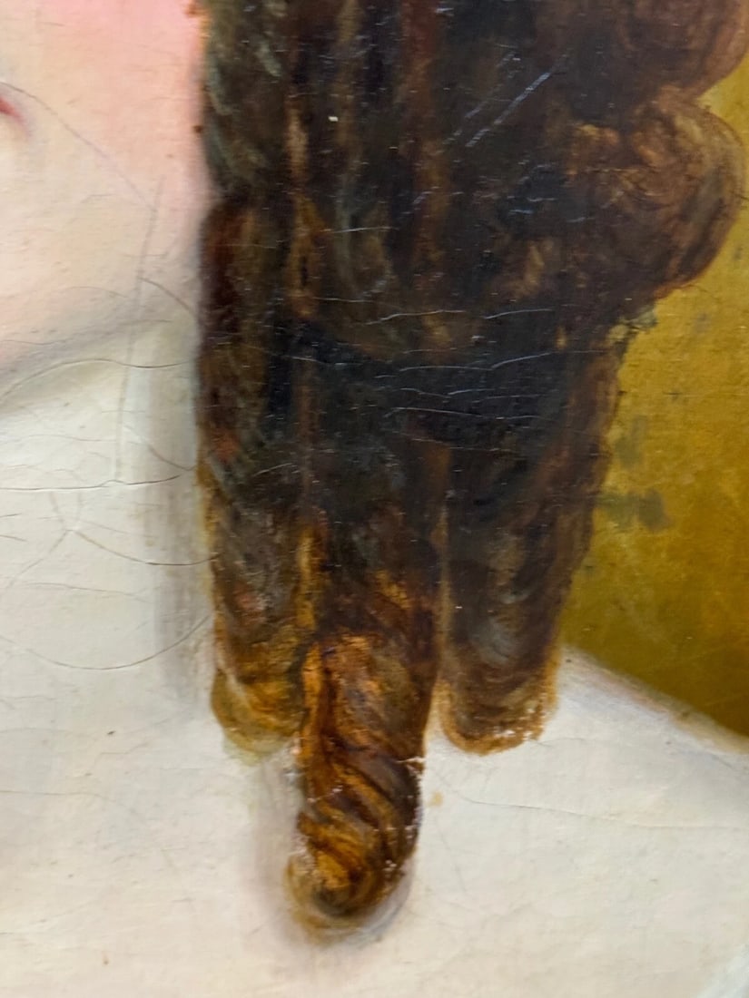 Large Early 19th Century English Oil Painting Portrait Lady Sara Losh 1785-1853 - 19