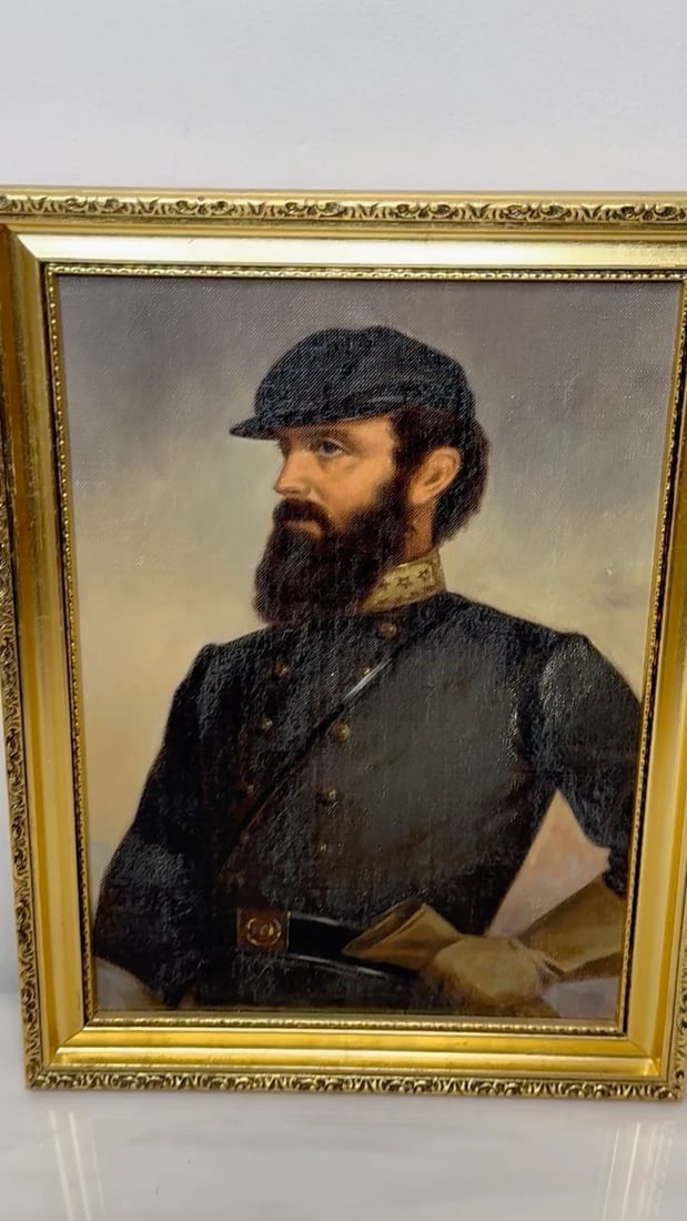 Thomas "Stonewall" Jackson Historical American Civil War General Oil Portrait - 2