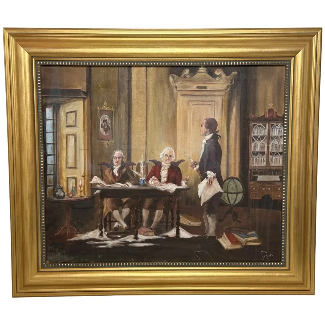 Painting Franklin, Adams and Jefferson Drafting the Declaration of Independence (1 of 20)