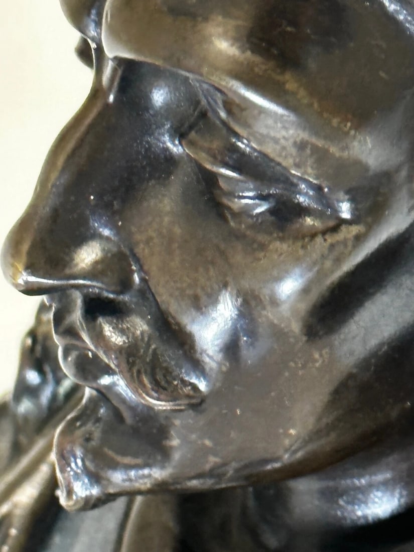 19th Century John Milton Sculpture Signed French Sculptor Ernest-Eugene Hiolle - 13