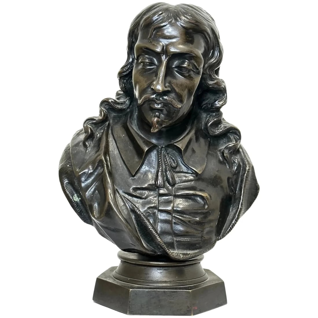 19th Century John Milton Sculpture Signed French Sculptor Ernest-Eugene Hiolle: Title: 19th Century John Milton Sculpture Signed French Sculptor Ernest-Eugene Hiolle Description: 19th Century John Milton Sculpture Signed French Sculptor Ernest-Eugene Hiolle 1 Fabulous Small 19th 