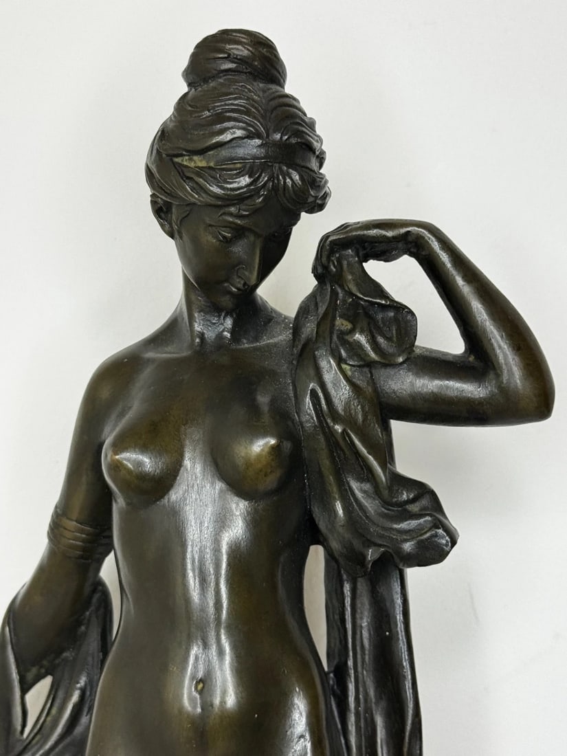 French Classical Bronze After Auguste Moreau Purity With Grace La Source c1900 - 13