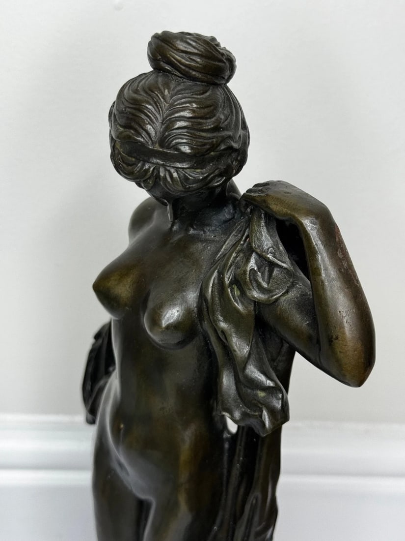 French Classical Bronze After Auguste Moreau Purity With Grace La Source c1900 - 19