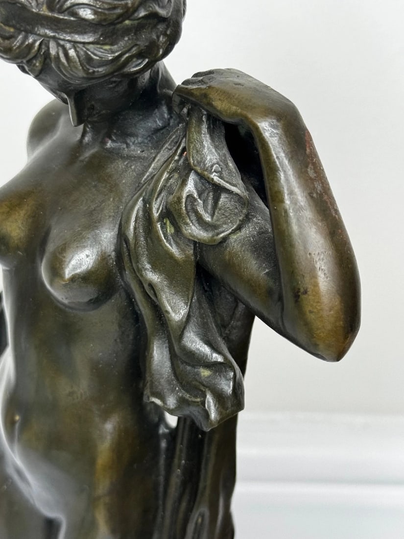 French Classical Bronze After Auguste Moreau Purity With Grace La Source c1900 - 20