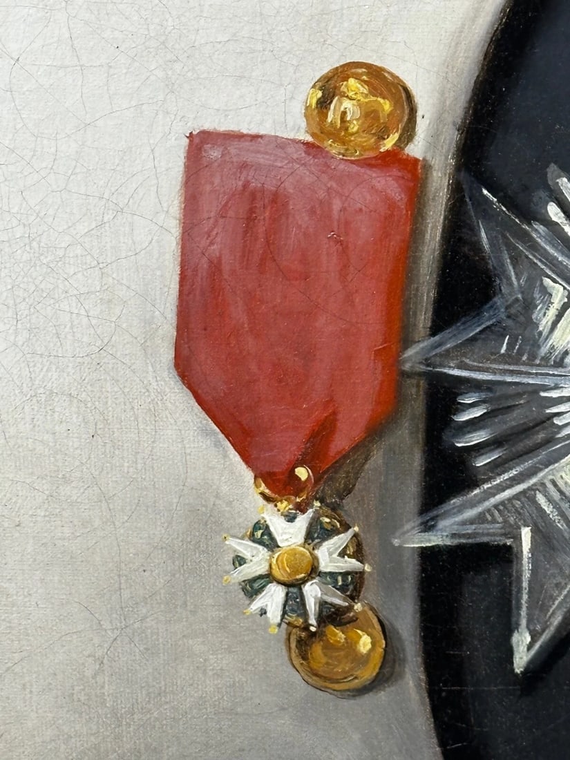 Oil Portrait Napoleon Bonaparte Wearing the Grand Cross of the Legion d'honneur - 13