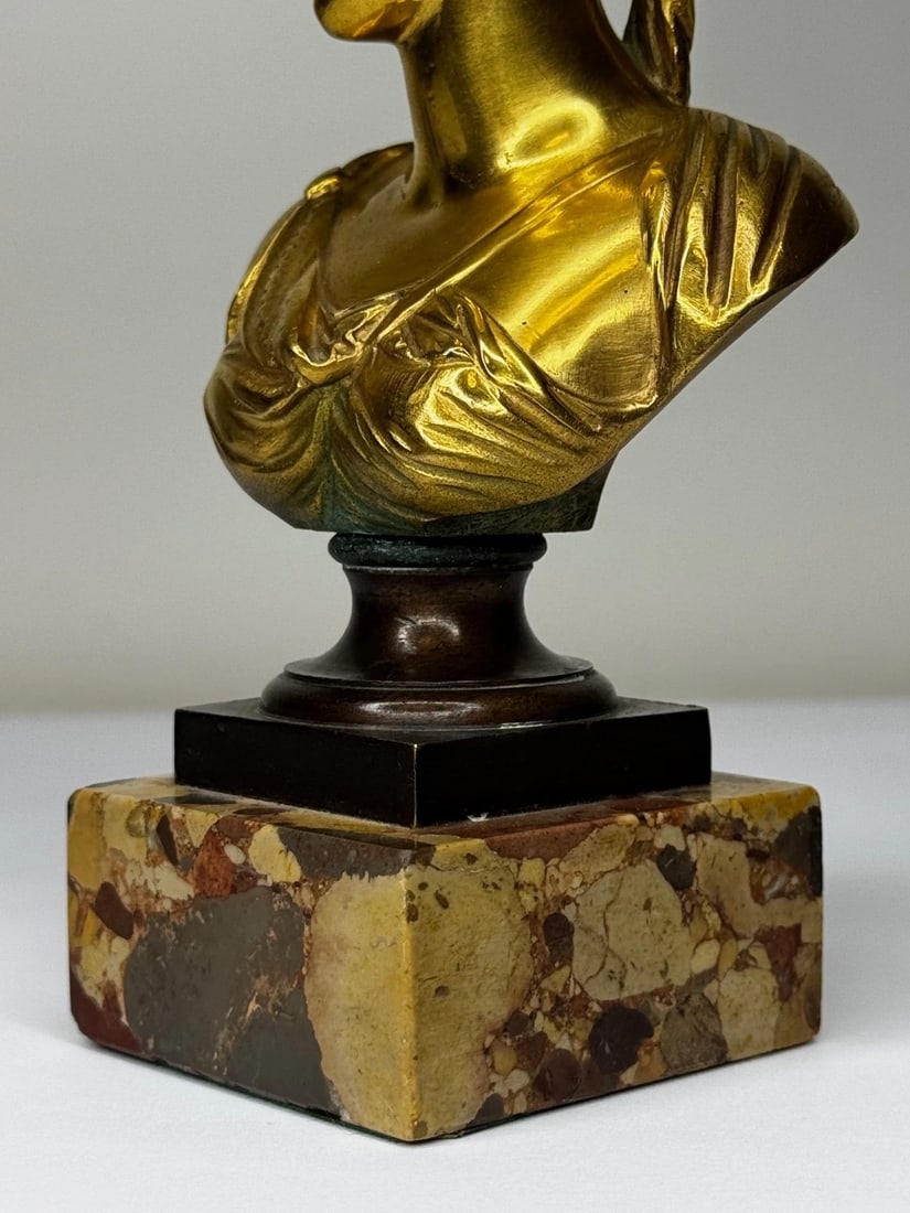 Parisian Bronze Bust of Marie Antoinette In the Manner of Mathurin Moreau c1880 - 16