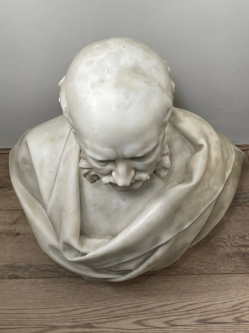 Marble Sculpture James Robert Creighton Signed By Leon-Joseph Chavalliaud C1895 - 8