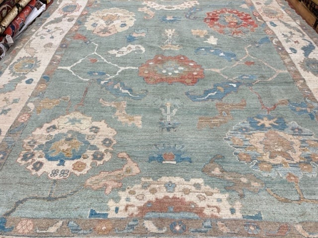 Vintage Turkish Ushak Rug-4979 - 7