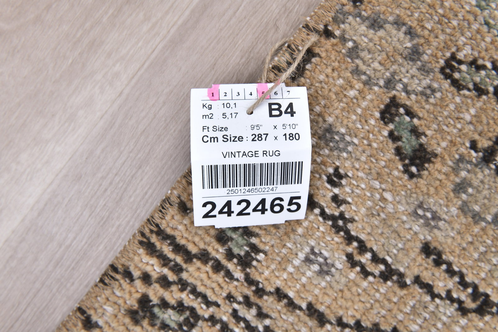 5'10'' x 9'4'' Turkish Vintage Runner Rug - 242465 - 13