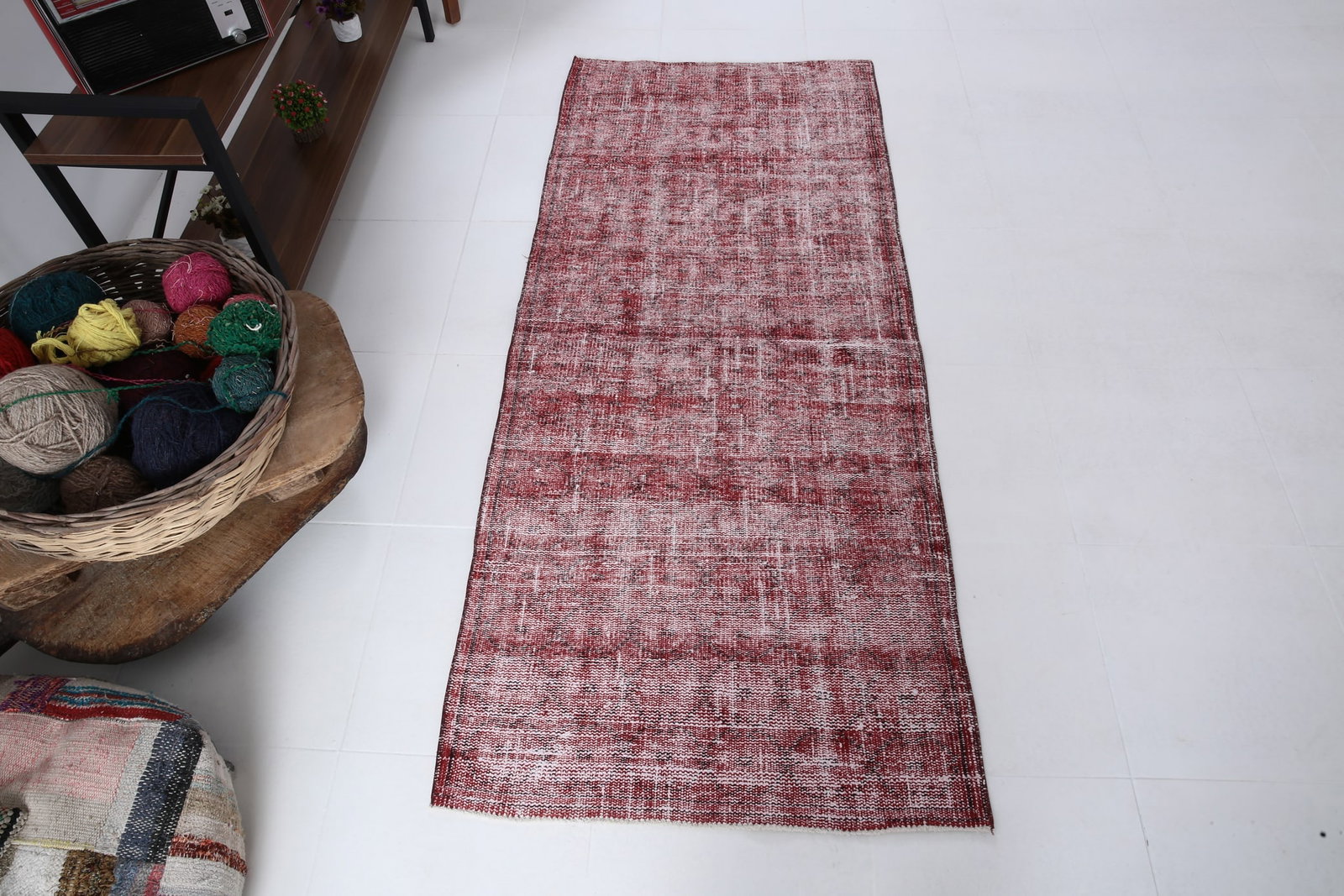 2'8'' x 6'3'' Turkish Vintage Runner Rug - 3630 - 3