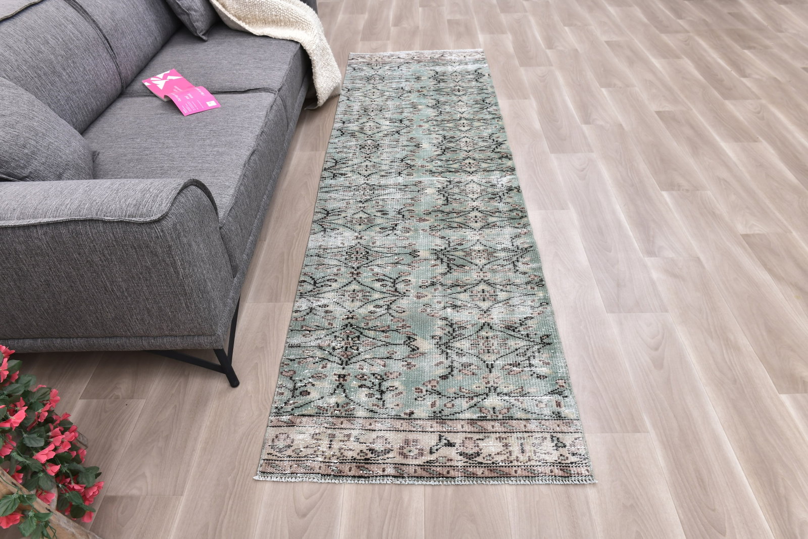 2'9'' x 9'3'' Vintage Wool Runner Rug - 242319 - 3