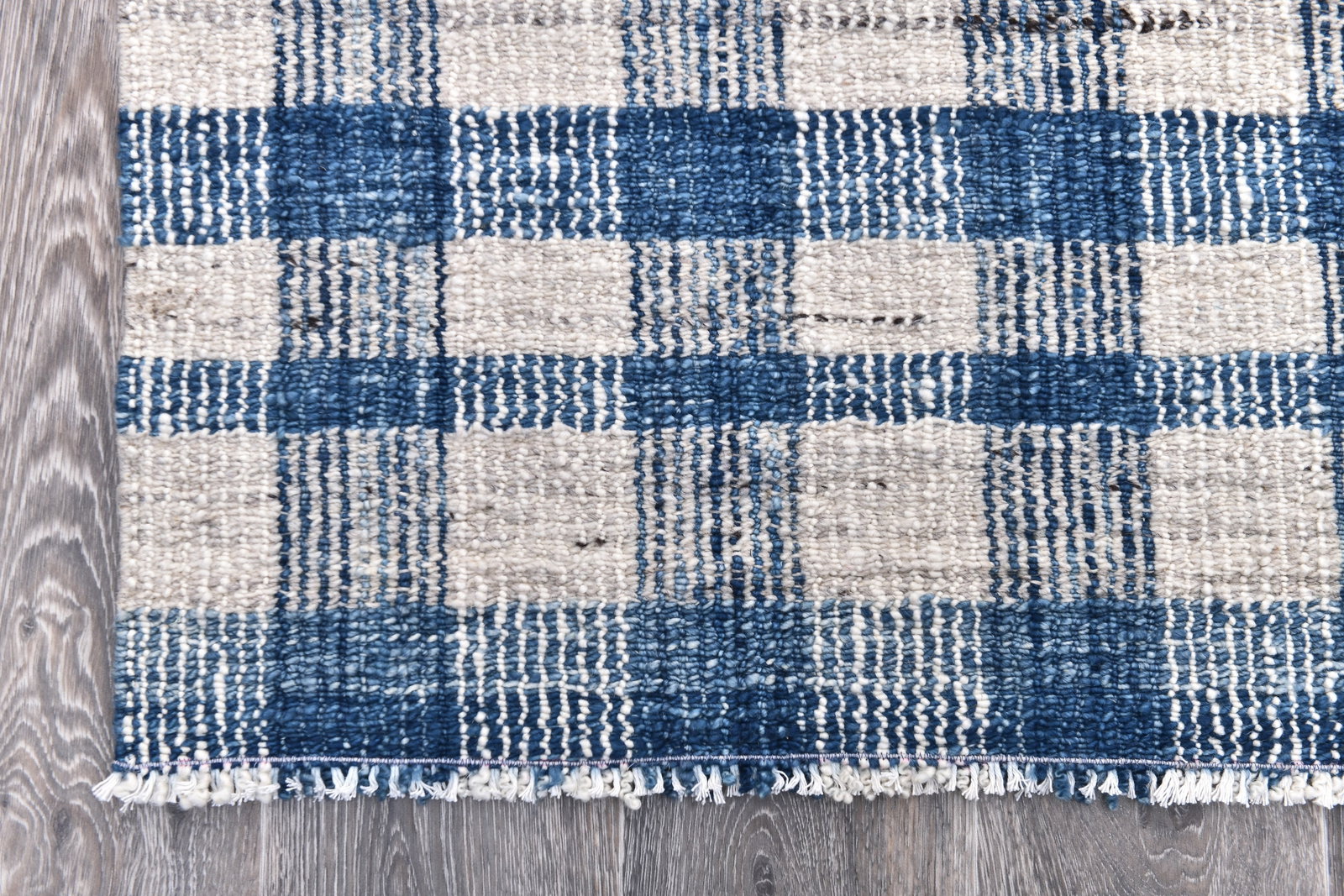 6'3'' x 9'5'' Handmade Vintage Wool Rug - 244167 - 7