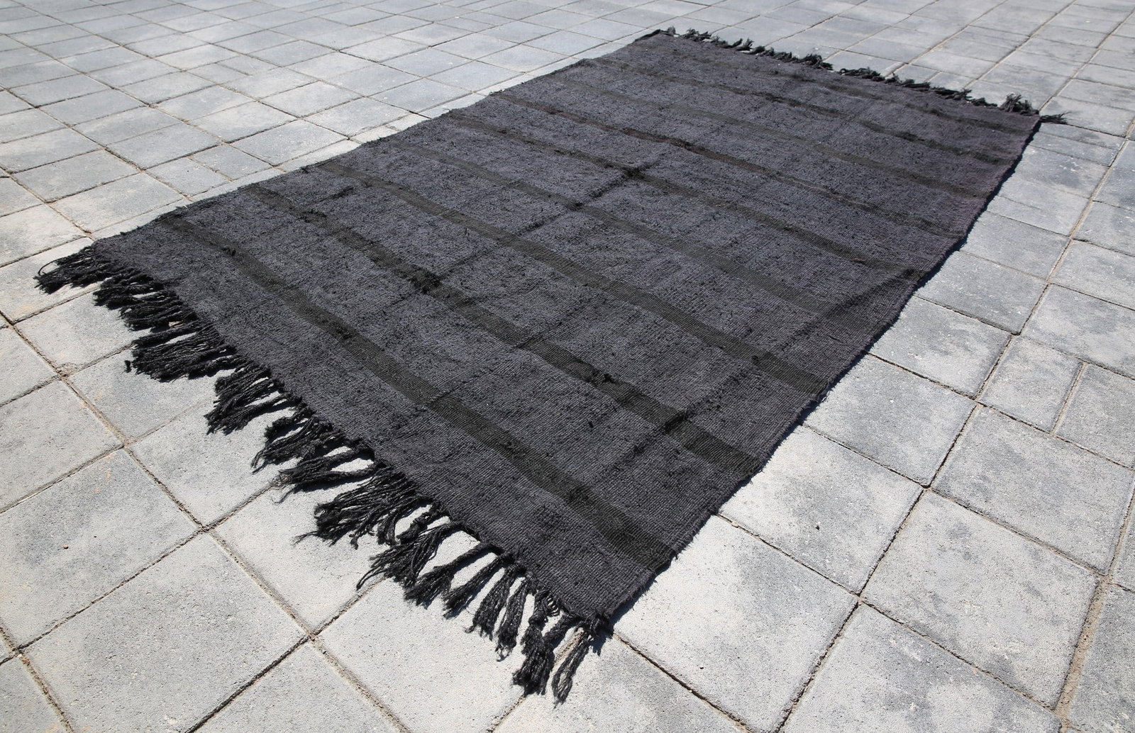 2'11'' x 6'6'' Handmade Vintage Wool Rug - 2020 - 4