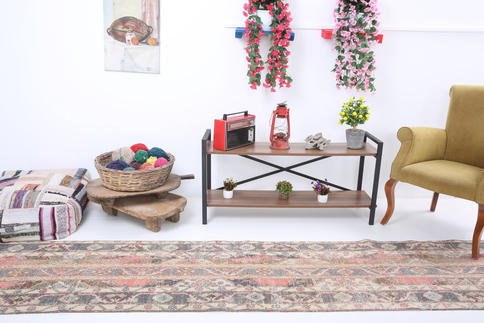 2'5'' x 11'2'' Turkish Vintage Runner Rug - 6641 - 3