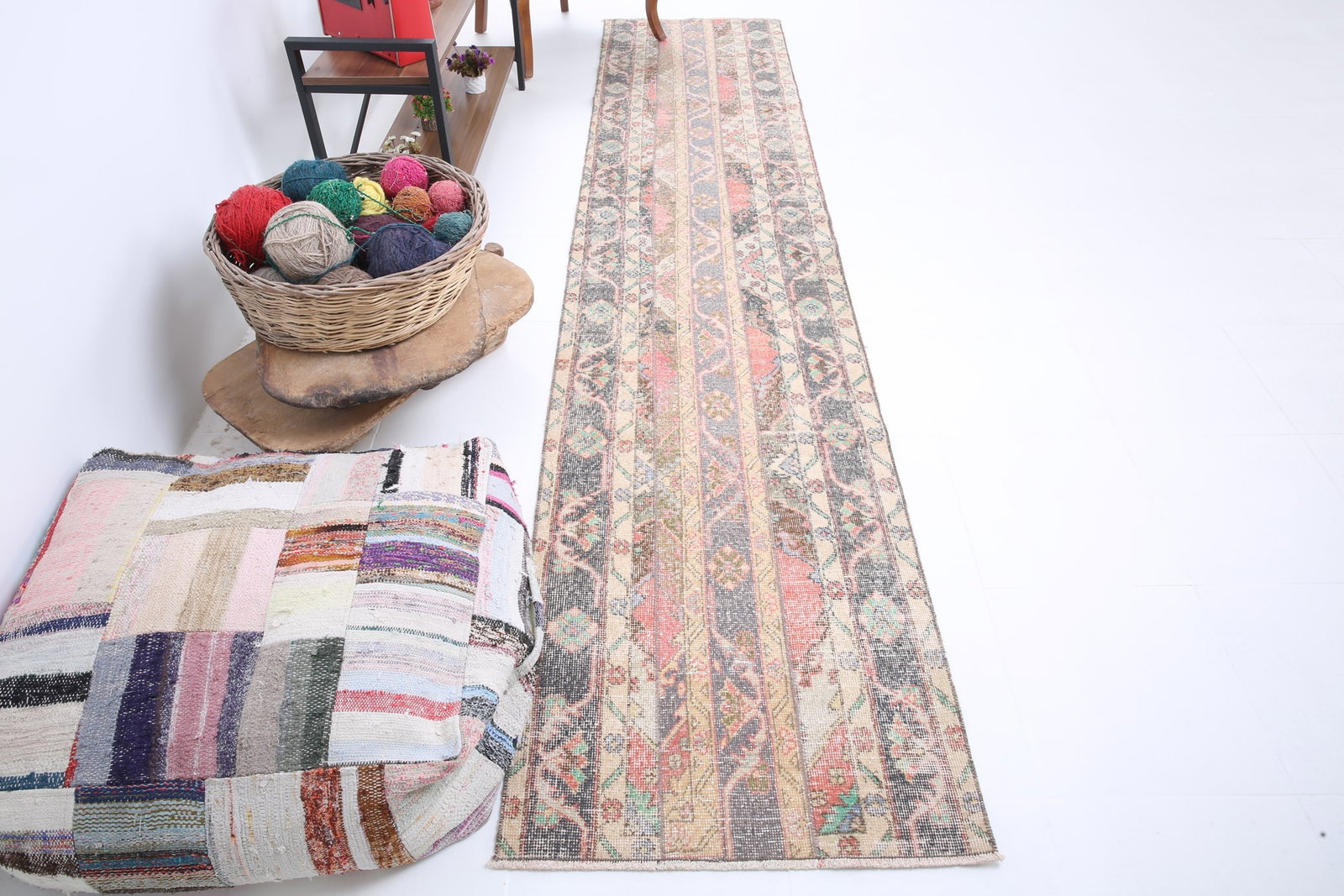 2'5'' x 11'2'' Turkish Vintage Runner Rug - 6641 - 5