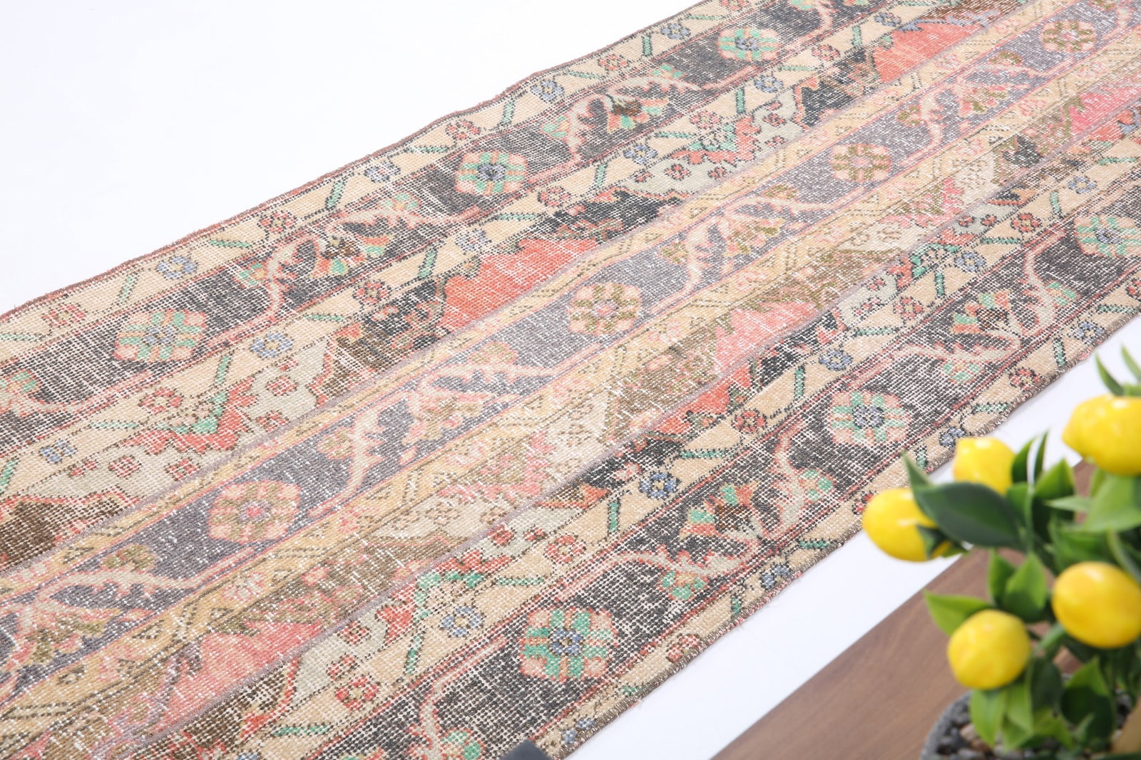2'5'' x 11'2'' Turkish Vintage Runner Rug - 6641 - 7