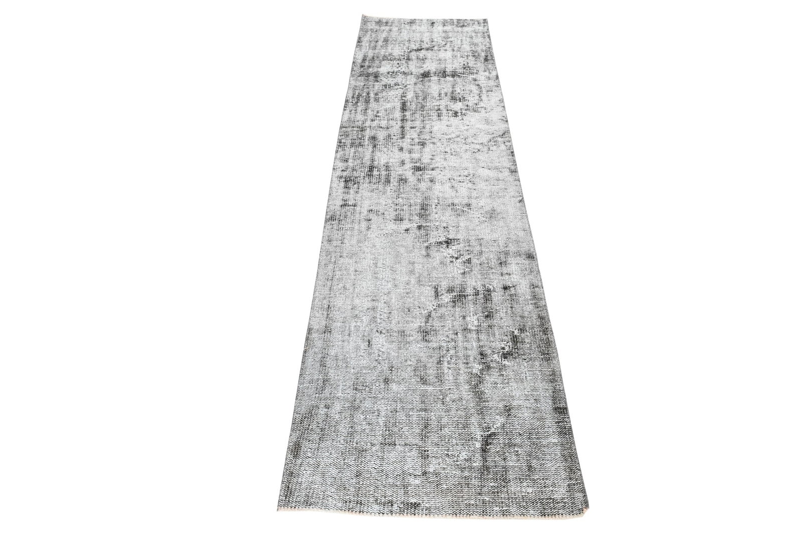 2'5'' x 9'3'' Handmade Vintage Wool Rug - 7074 - 2