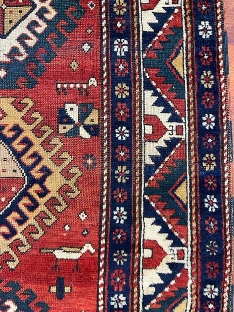 Antique Kazak Caucasian Rug-5060 - 6