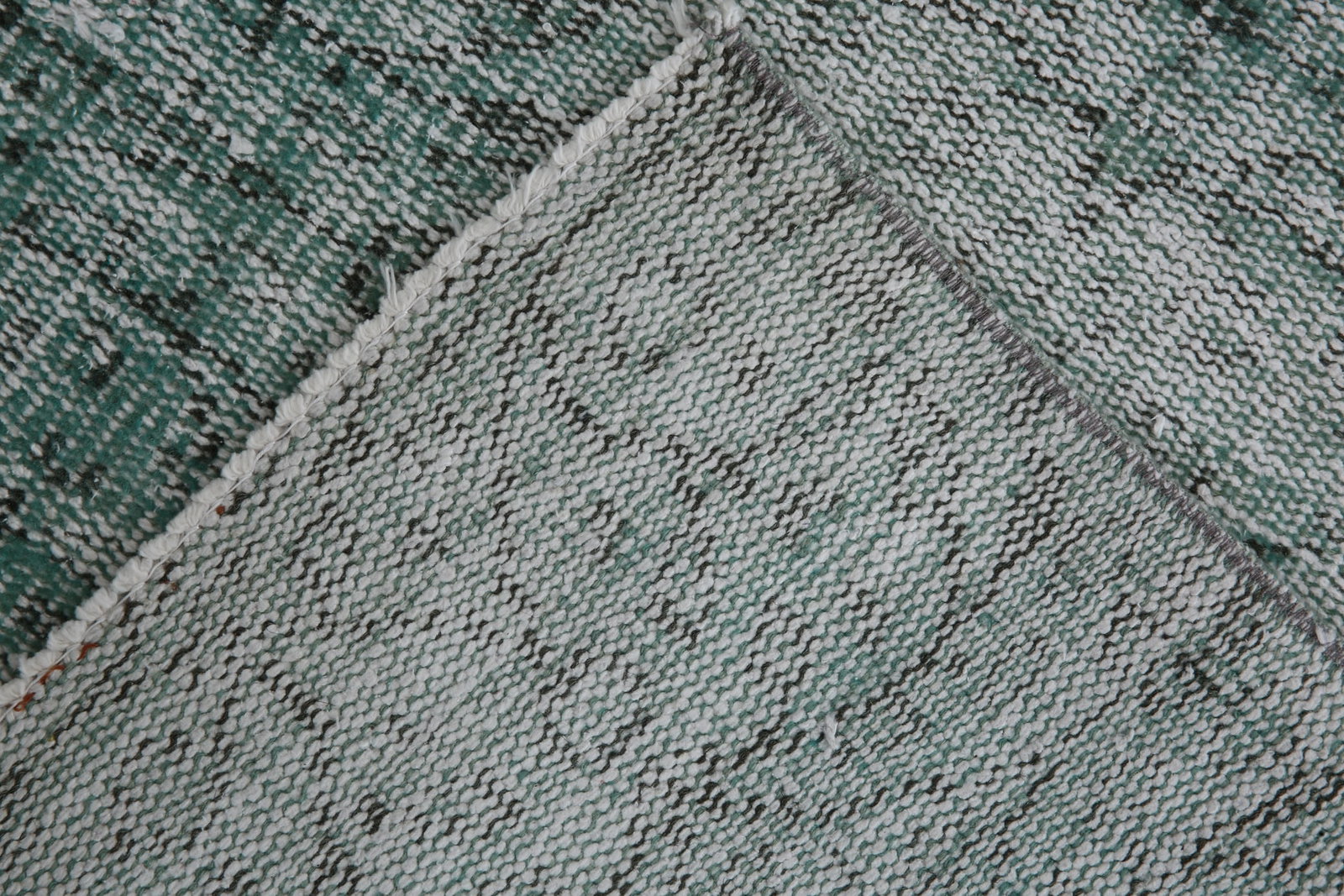 3'1'' x 6'5'' Handmade Vintage Wool Patchwork Rug - 1179 - 12