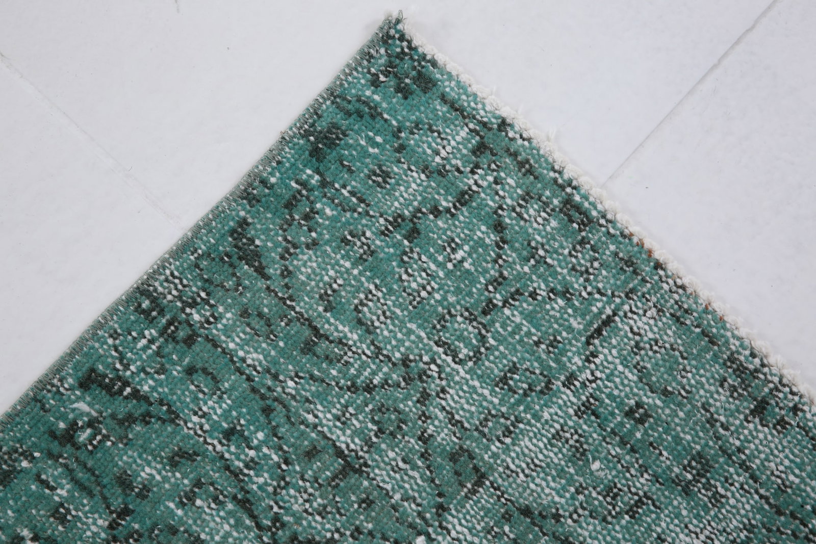 3'1'' x 6'5'' Handmade Vintage Wool Patchwork Rug - 1179 - 7