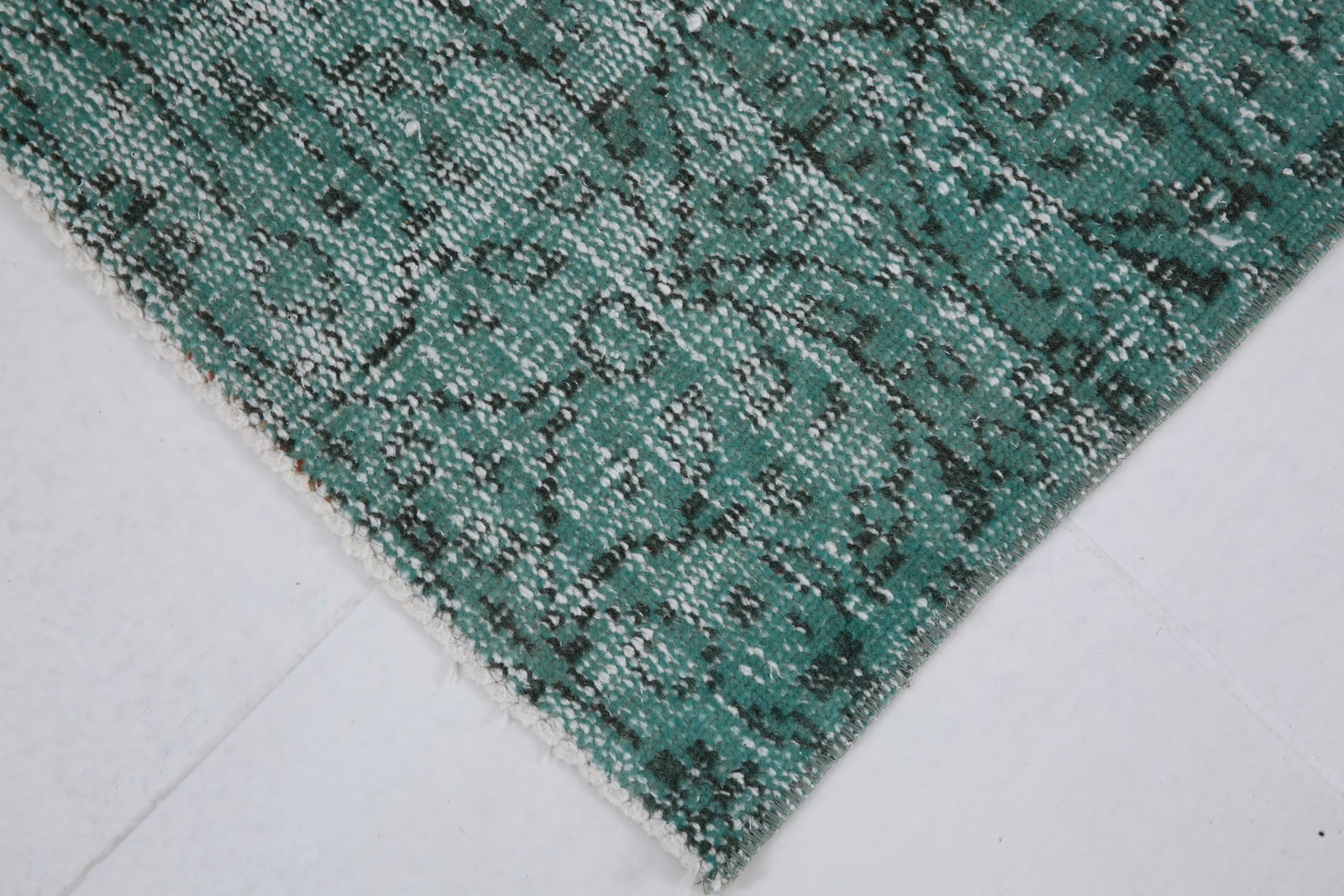 3'1'' x 6'5'' Handmade Vintage Wool Patchwork Rug - 1179 - 8