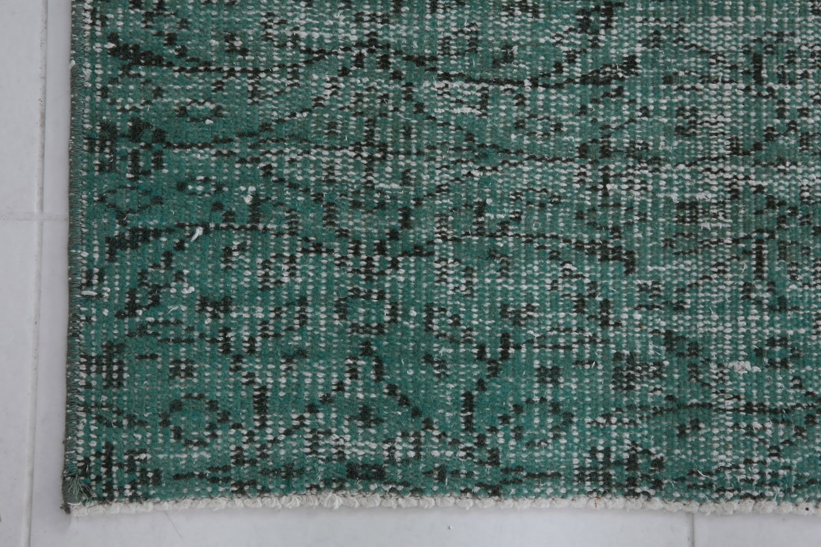 3'1'' x 6'5'' Handmade Vintage Wool Patchwork Rug - 1179 - 9