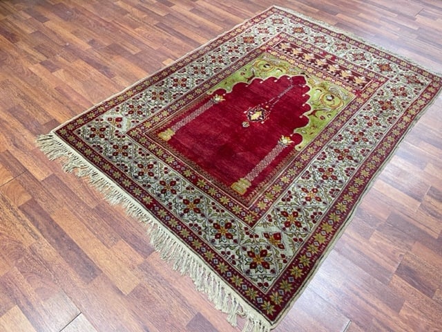 Antique Turkish Prayer Rug-5030 - 6