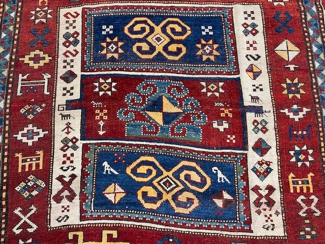 Dated Antique Kazak Caucasian Rug-5143 - 3